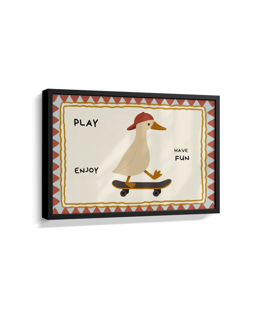 Pato no skate (retangular)