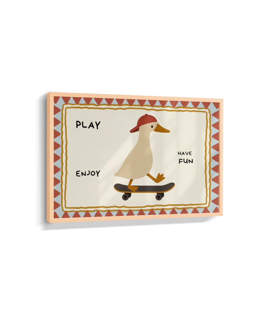 Pato no skate (retangular)