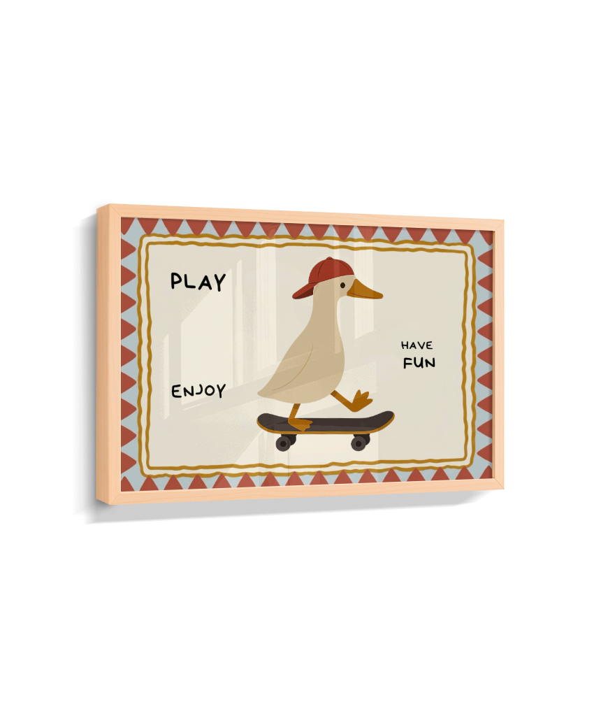 Pato no skate (retangular)