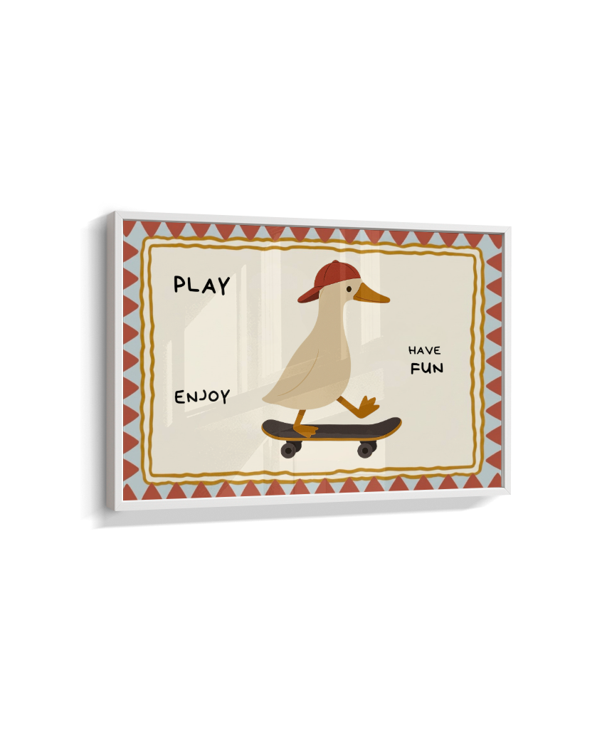 Pato no skate (retangular)