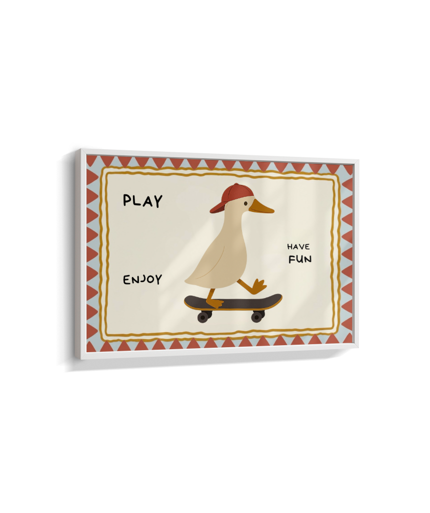 Pato no skate (retangular)