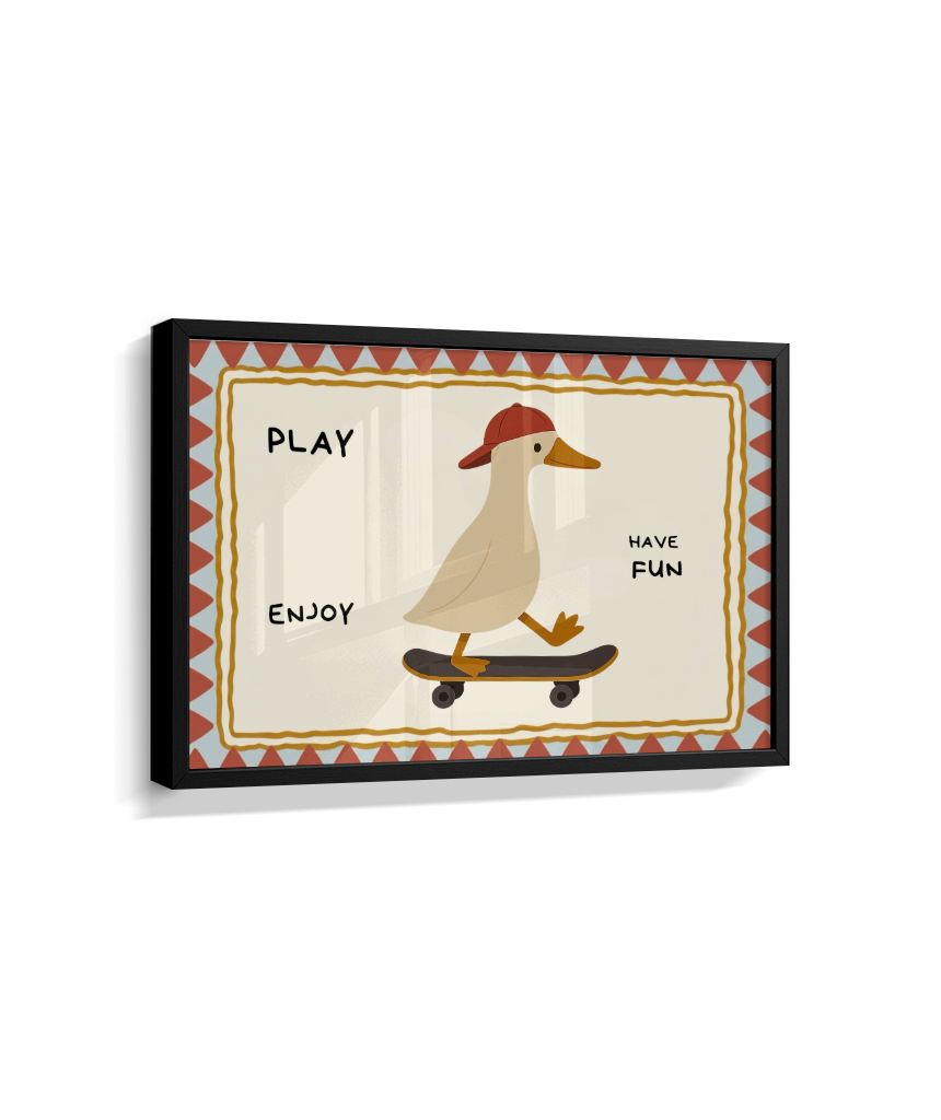 Pato no skate (retangular)
