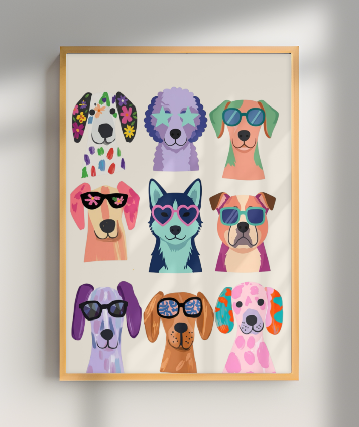 Cachorros coloridos