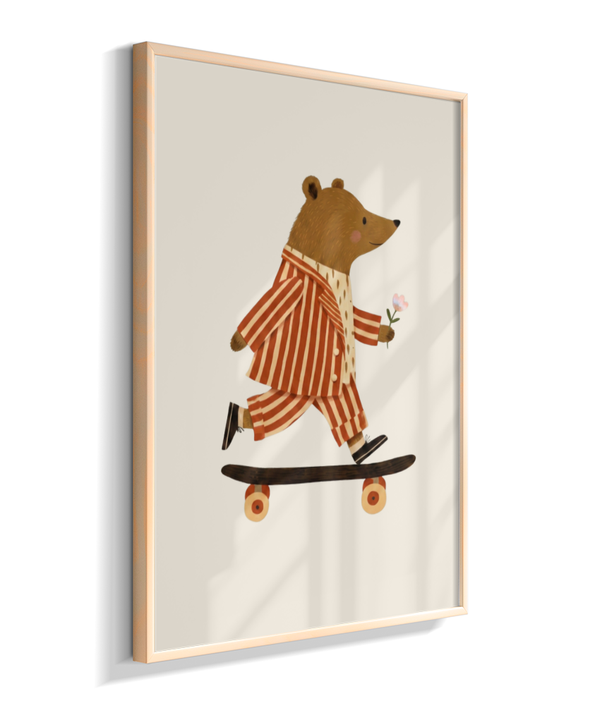 Urso com skate
