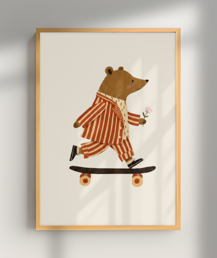 Urso com skate