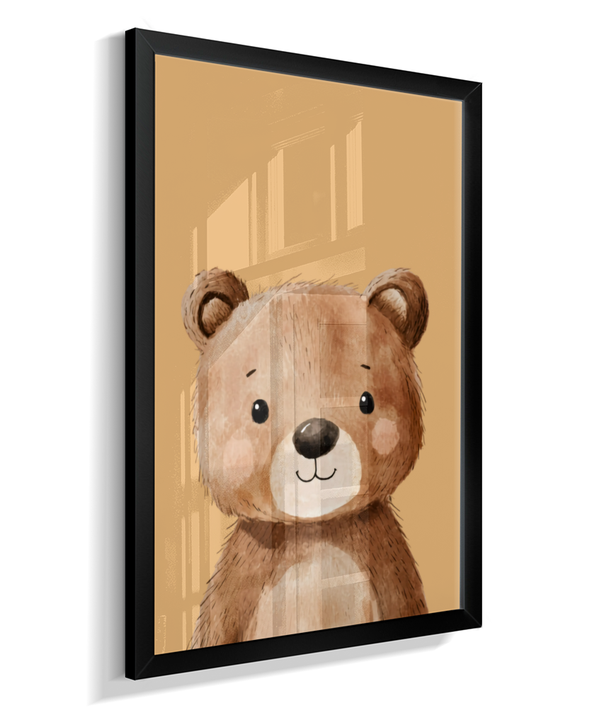 Urso perfil (fundo amarelo)