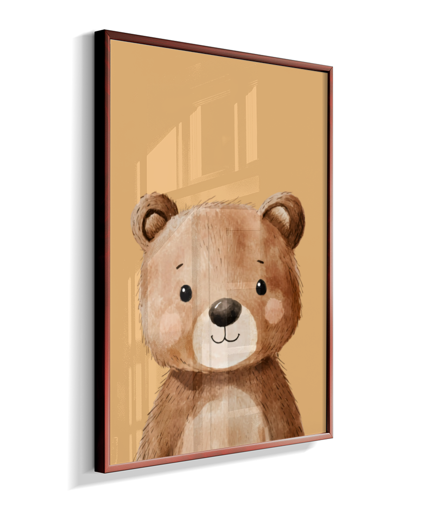 Urso perfil (fundo amarelo)