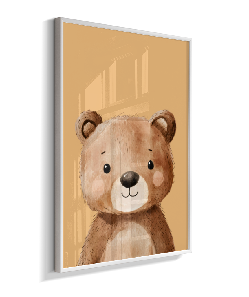 Urso perfil (fundo amarelo)