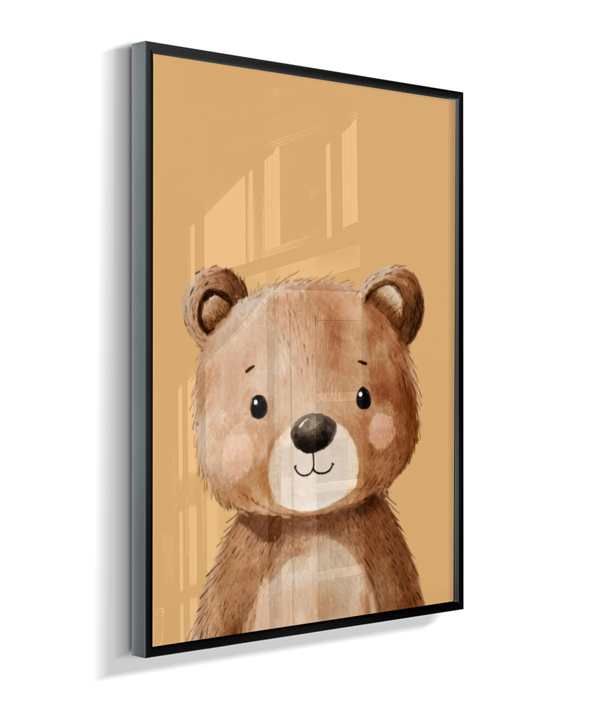 Urso perfil (fundo amarelo)