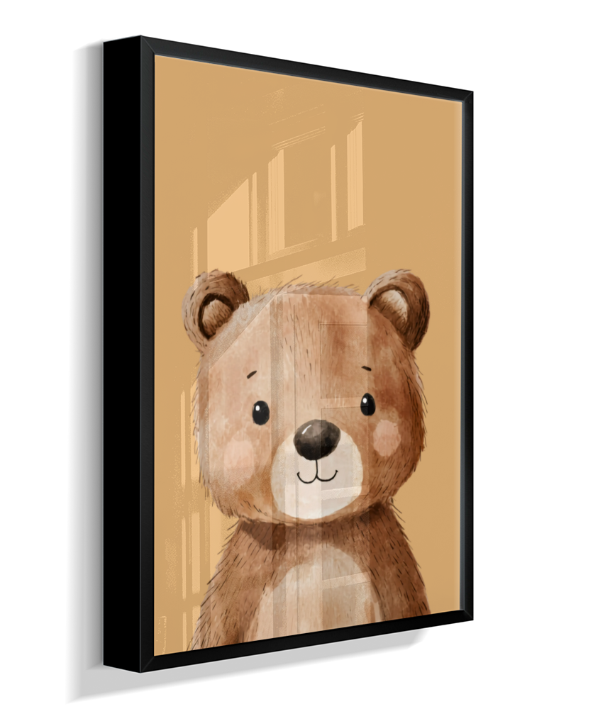 Urso perfil (fundo amarelo)