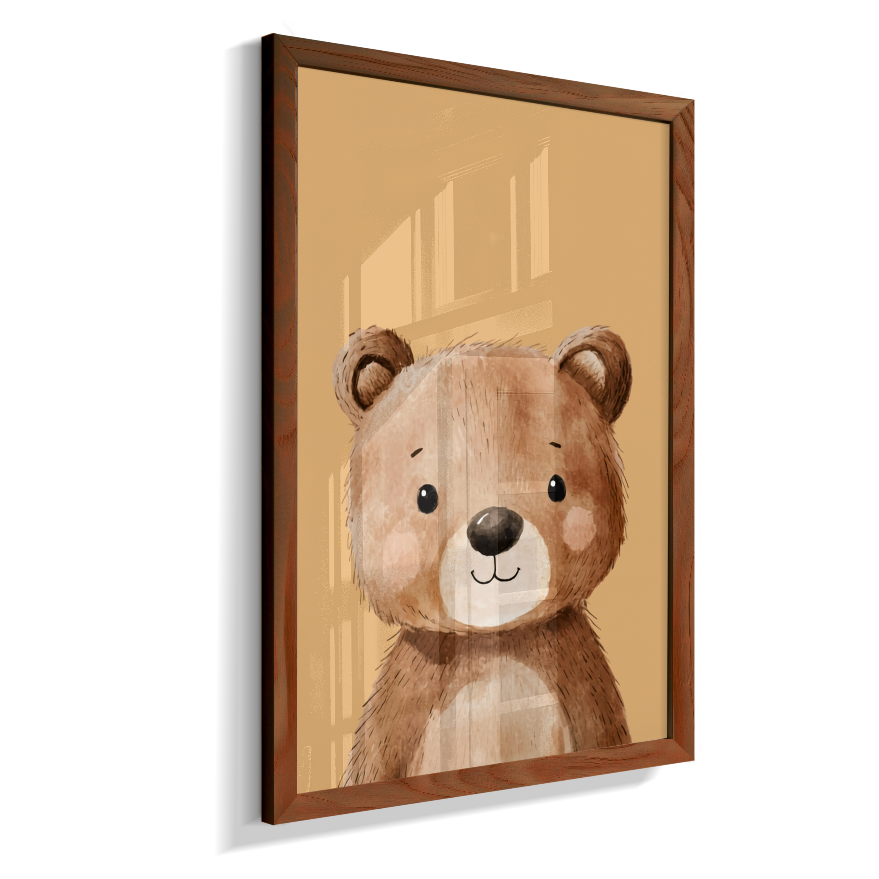 Urso perfil (fundo amarelo)