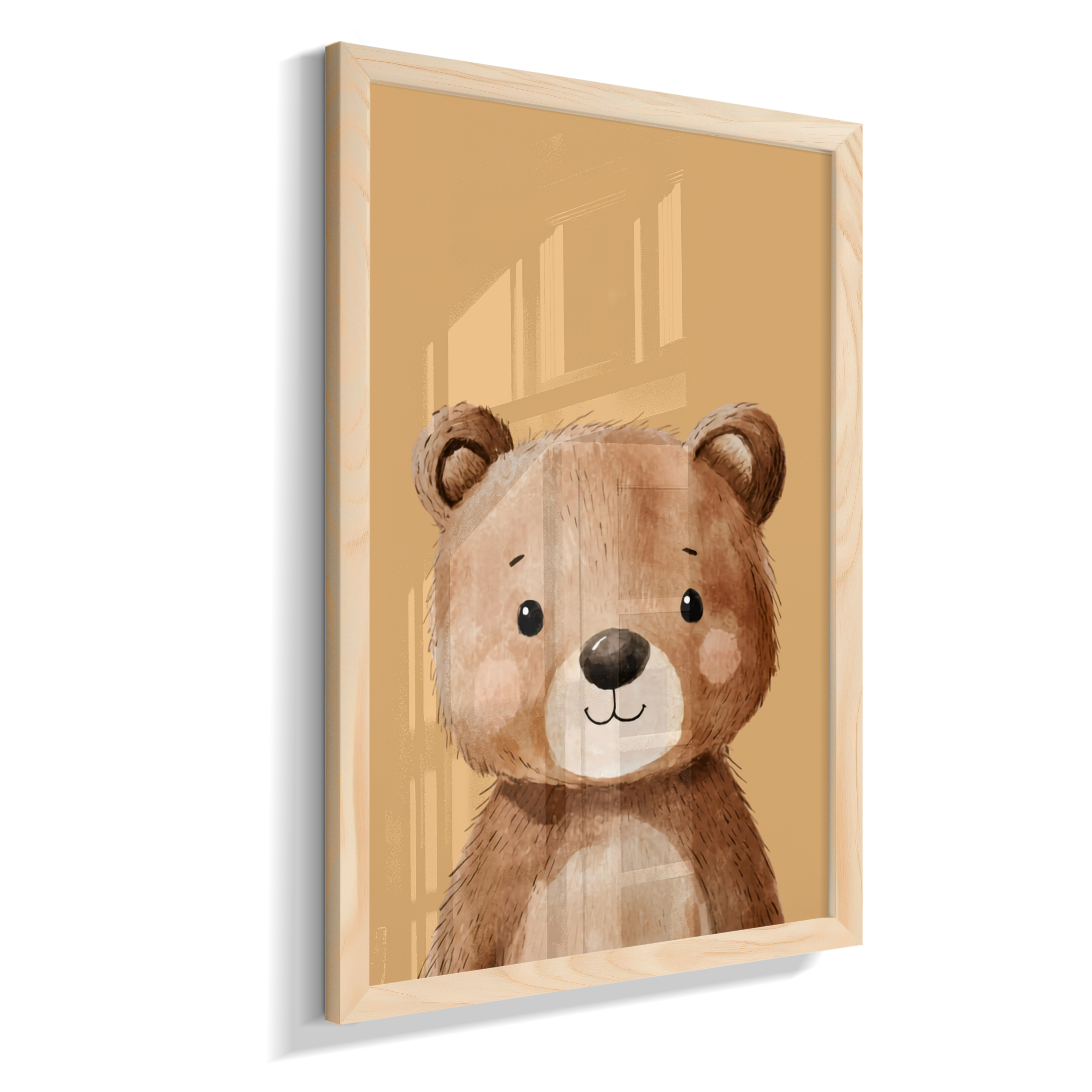 Urso perfil (fundo amarelo)