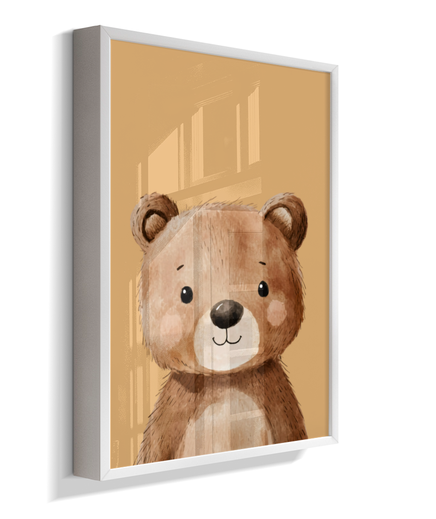 Urso perfil (fundo amarelo)