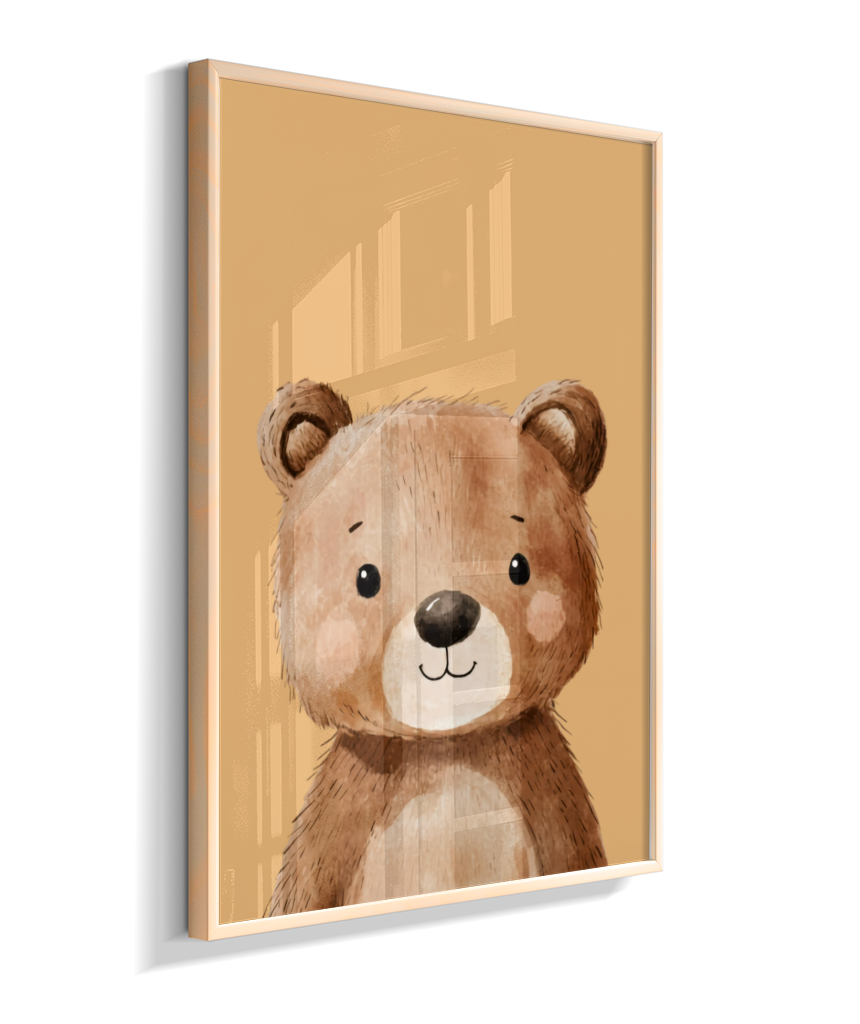 Urso perfil (fundo amarelo)