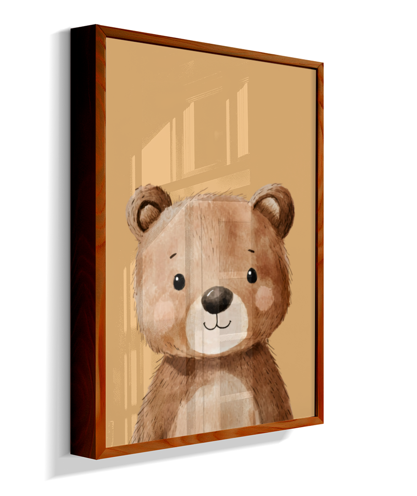 Urso perfil (fundo amarelo)