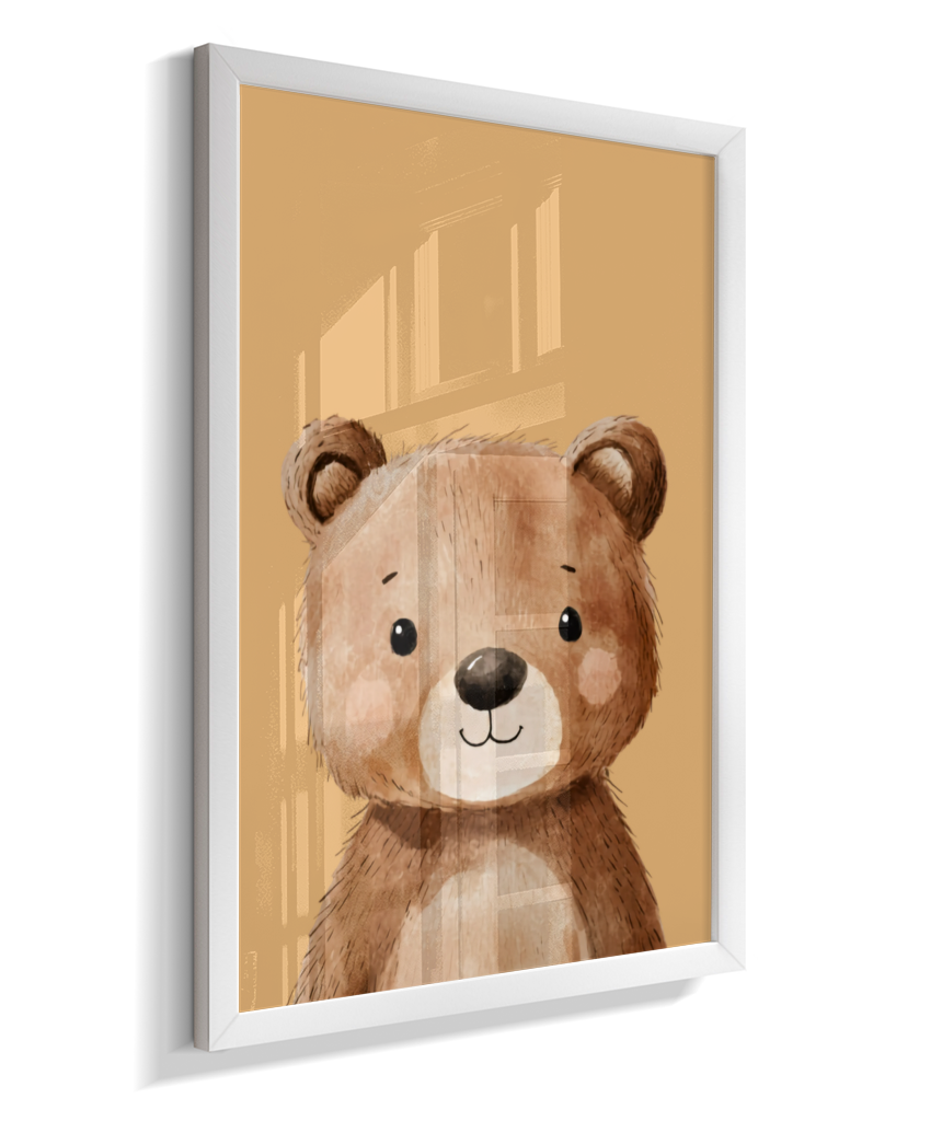 Urso perfil (fundo amarelo)