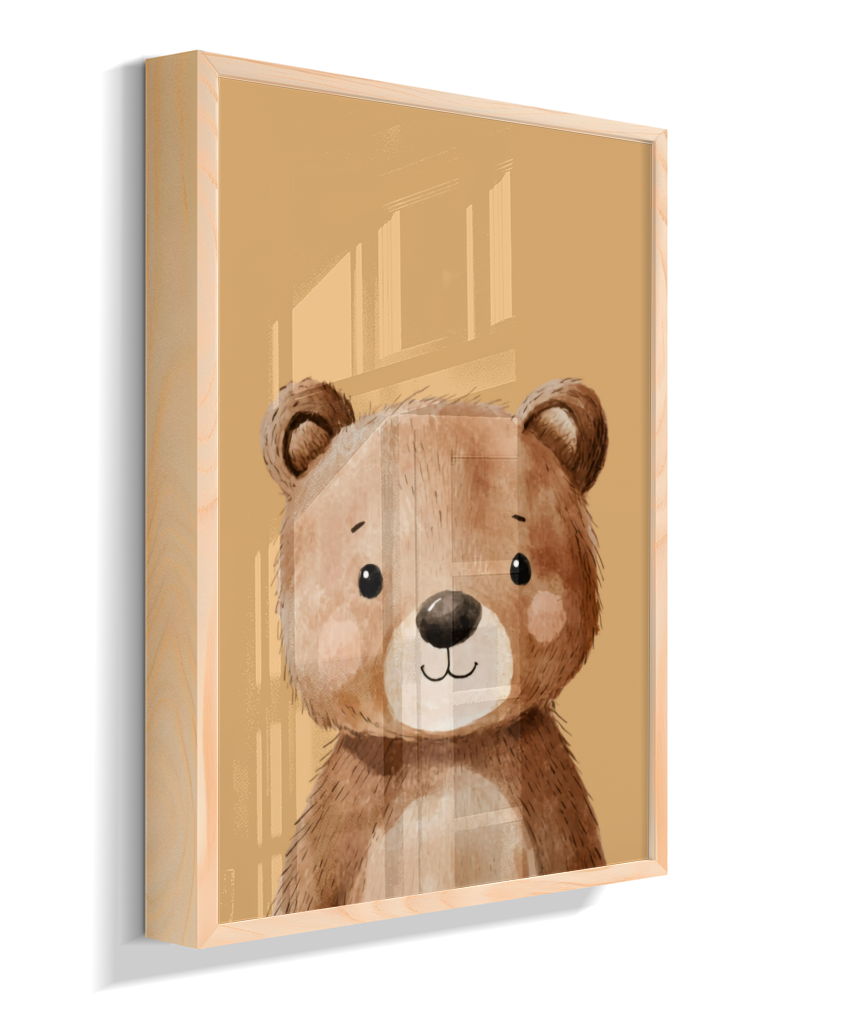 Urso perfil (fundo amarelo)