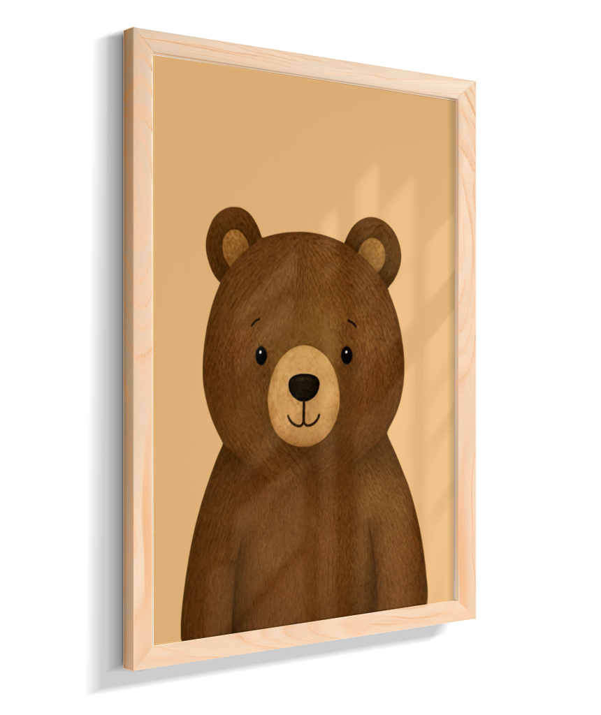Urso perfil (fundo amarelo)