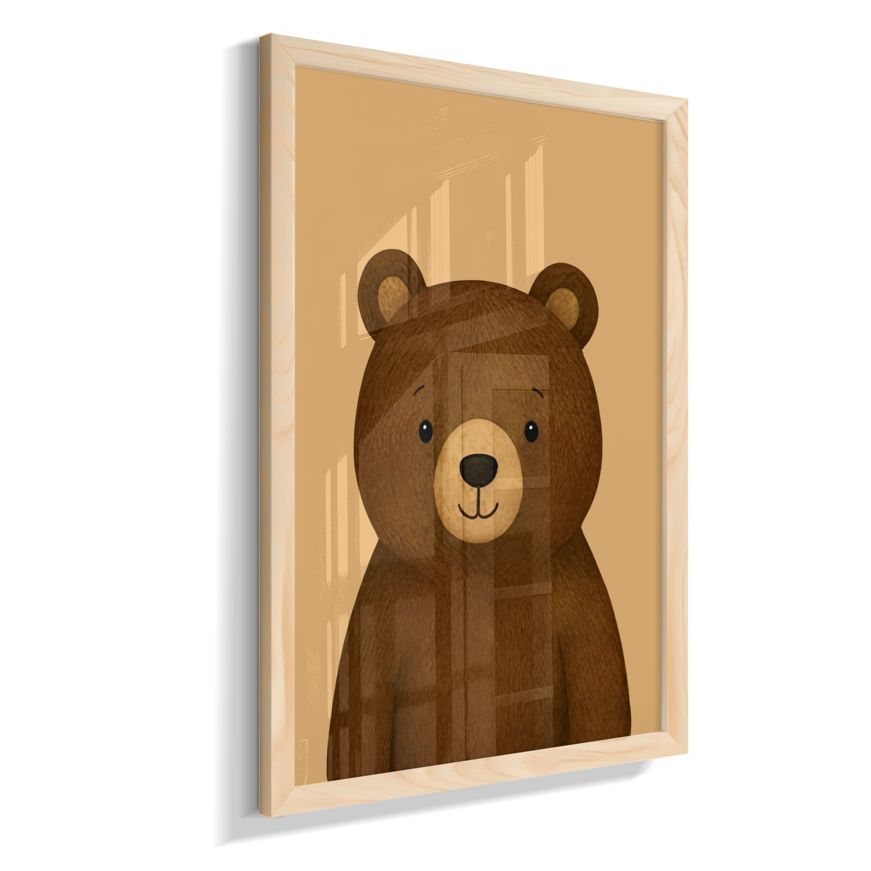 Urso perfil (fundo amarelo)