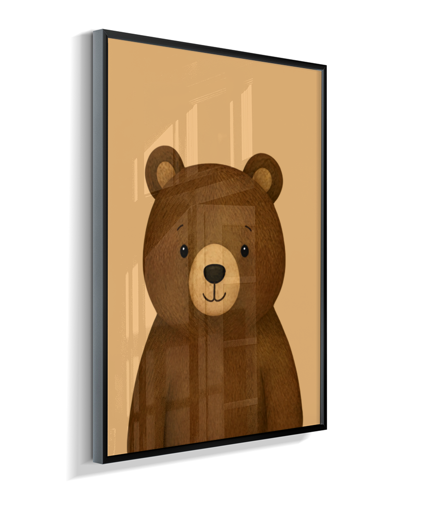 Urso perfil (fundo amarelo)