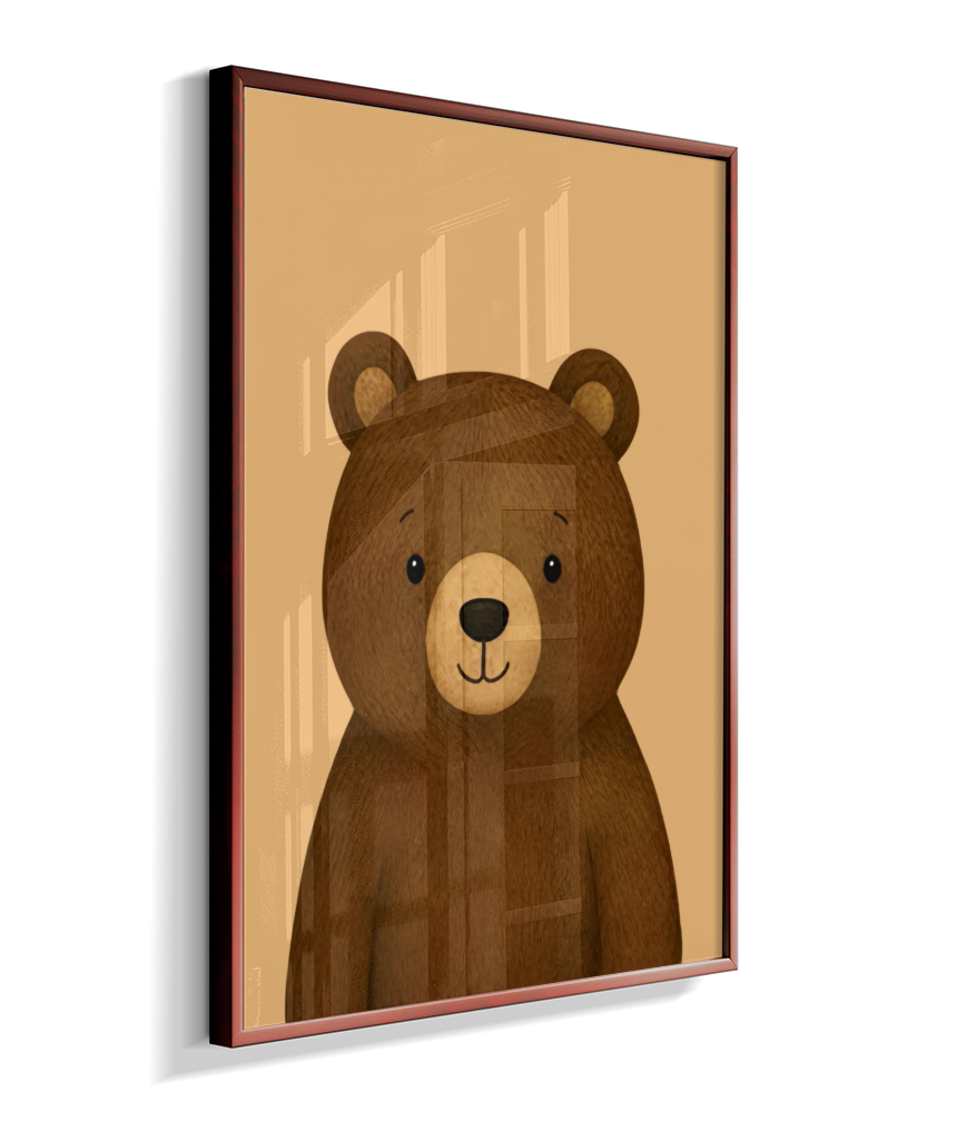 Urso perfil (fundo amarelo)