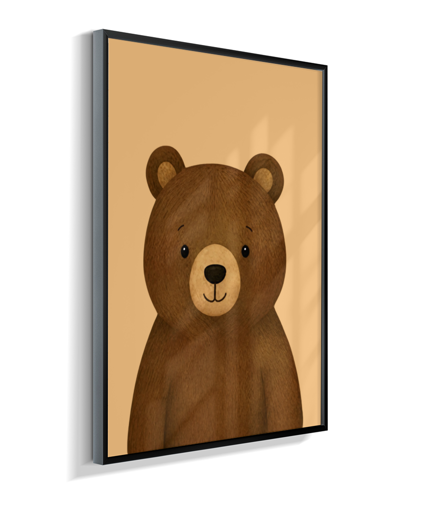 Urso perfil (fundo amarelo)