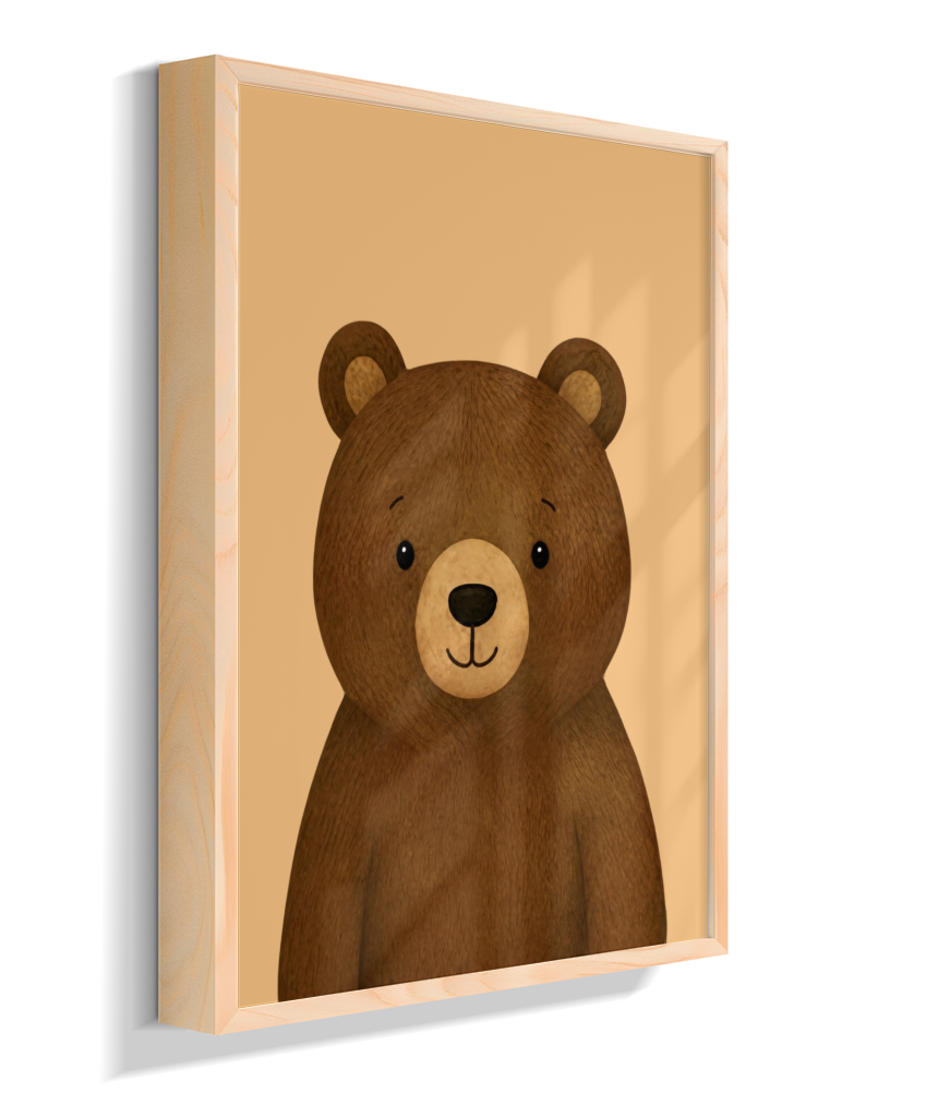 Urso perfil (fundo amarelo)