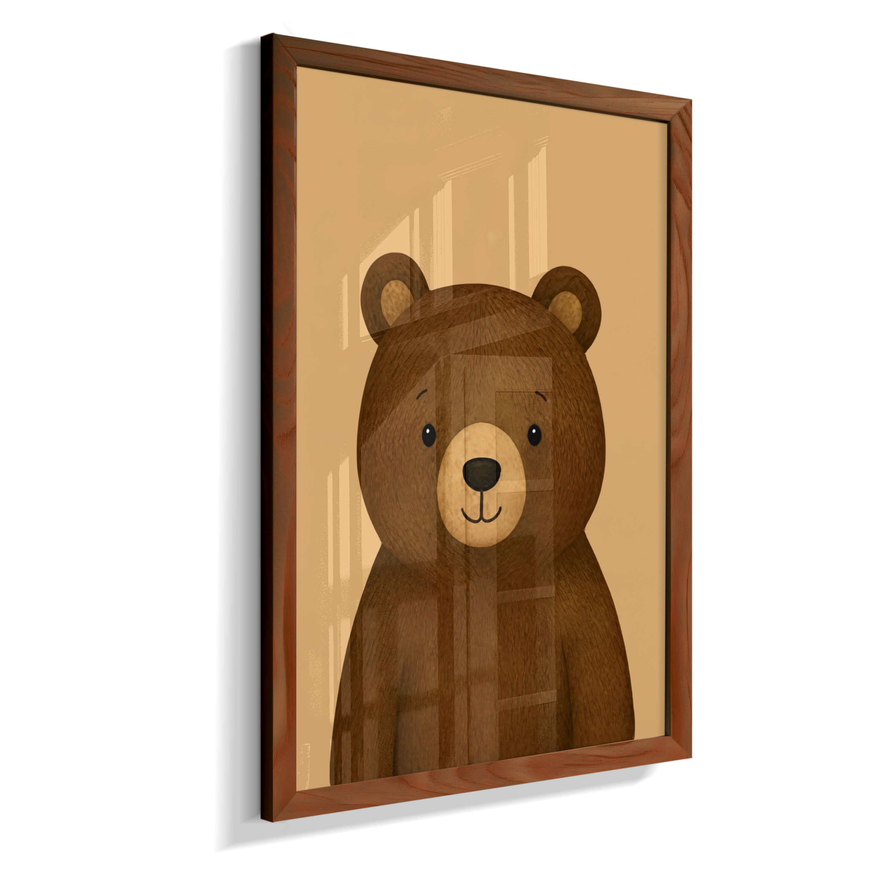 Urso perfil (fundo amarelo)
