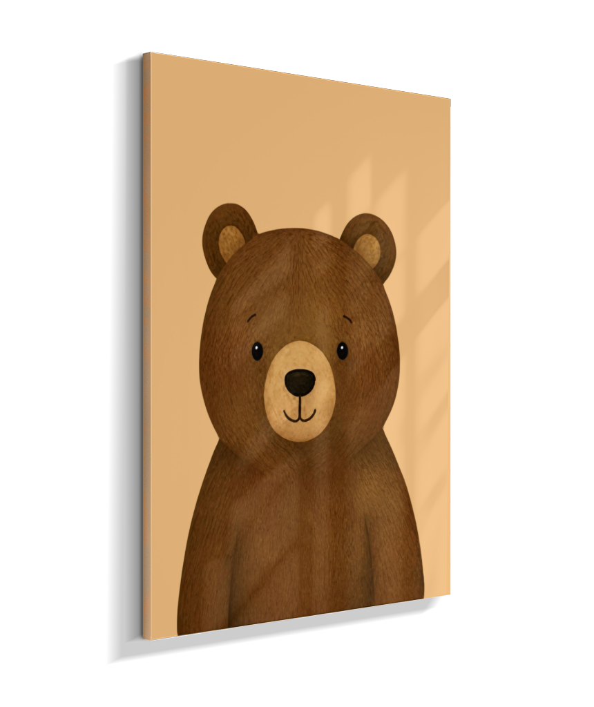 Urso perfil (fundo amarelo)
