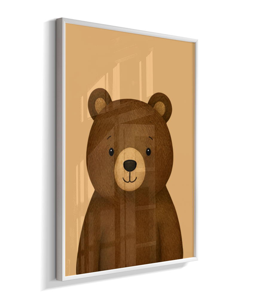 Urso perfil (fundo amarelo)
