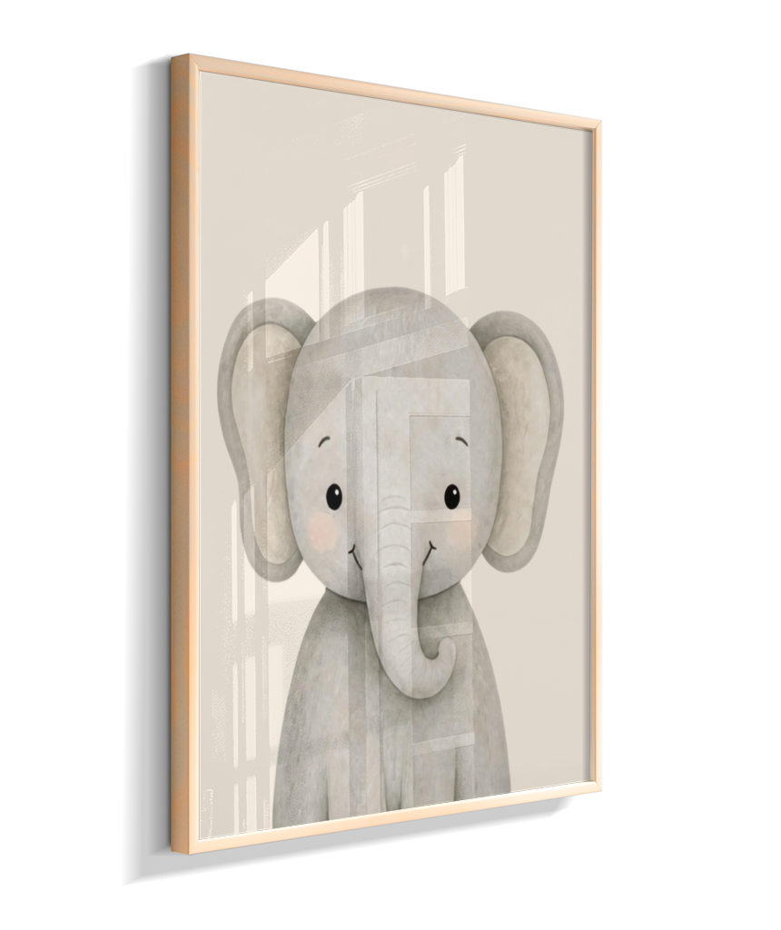 Elefante perfil (fundo neutro)