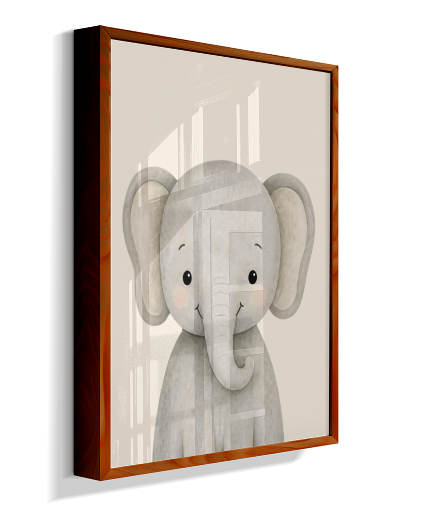 Elefante perfil (fundo neutro)