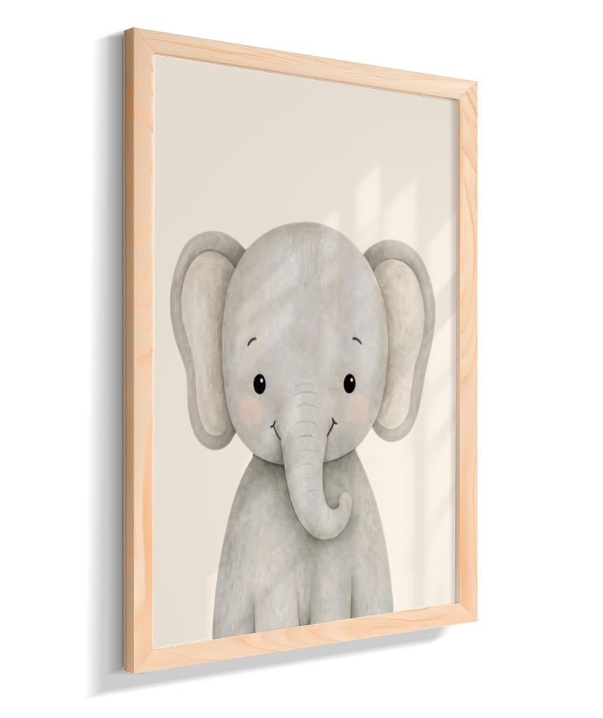 Elefante perfil (fundo neutro)