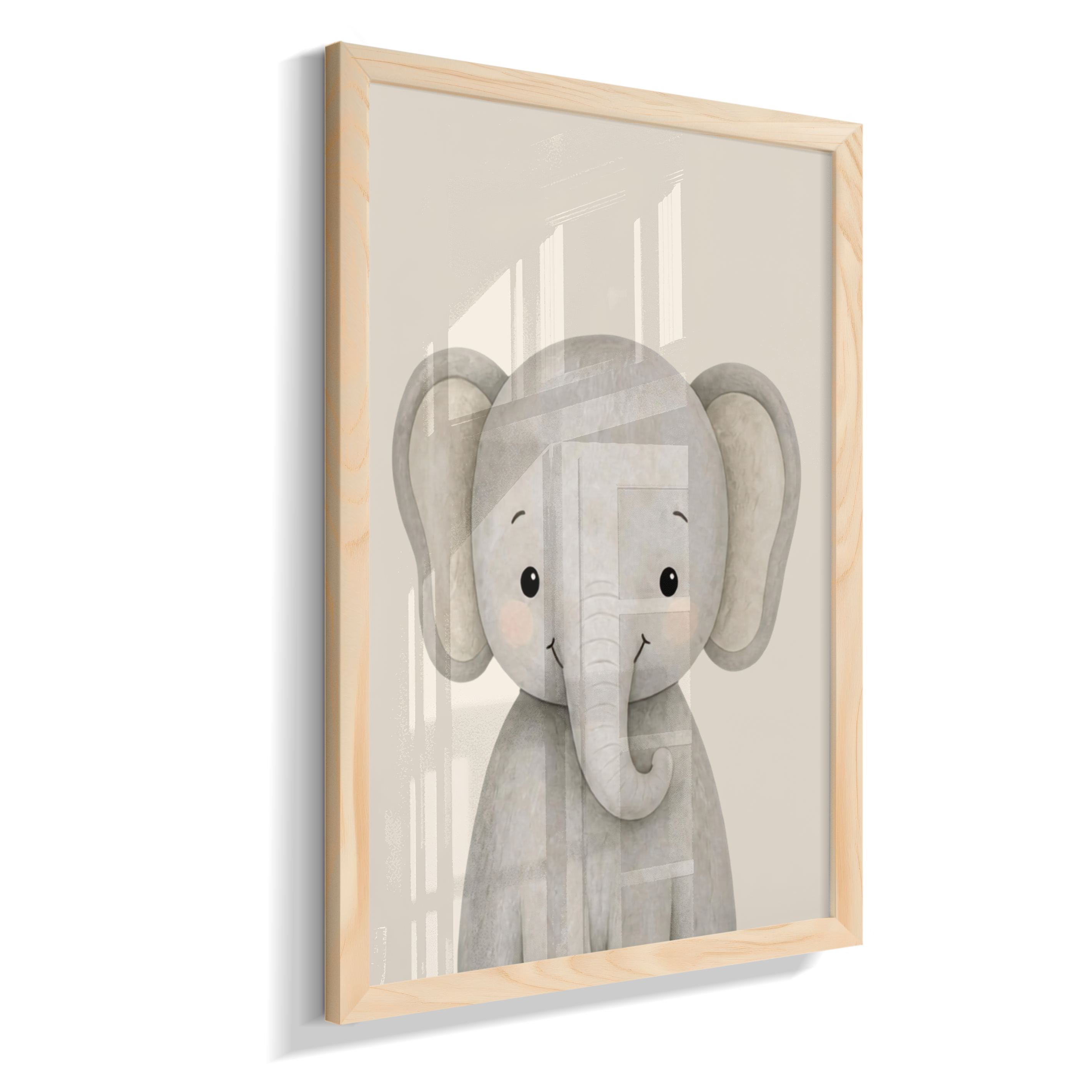 Elefante perfil (fundo neutro)