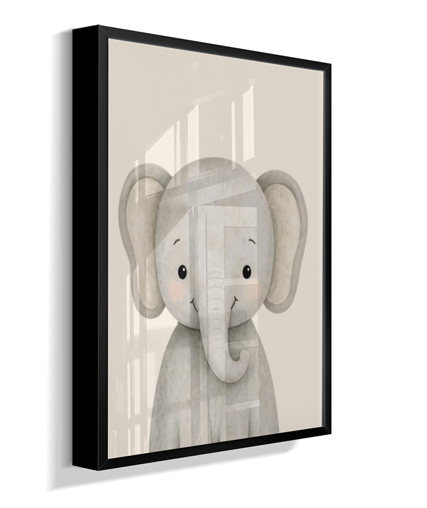 Elefante perfil (fundo neutro)
