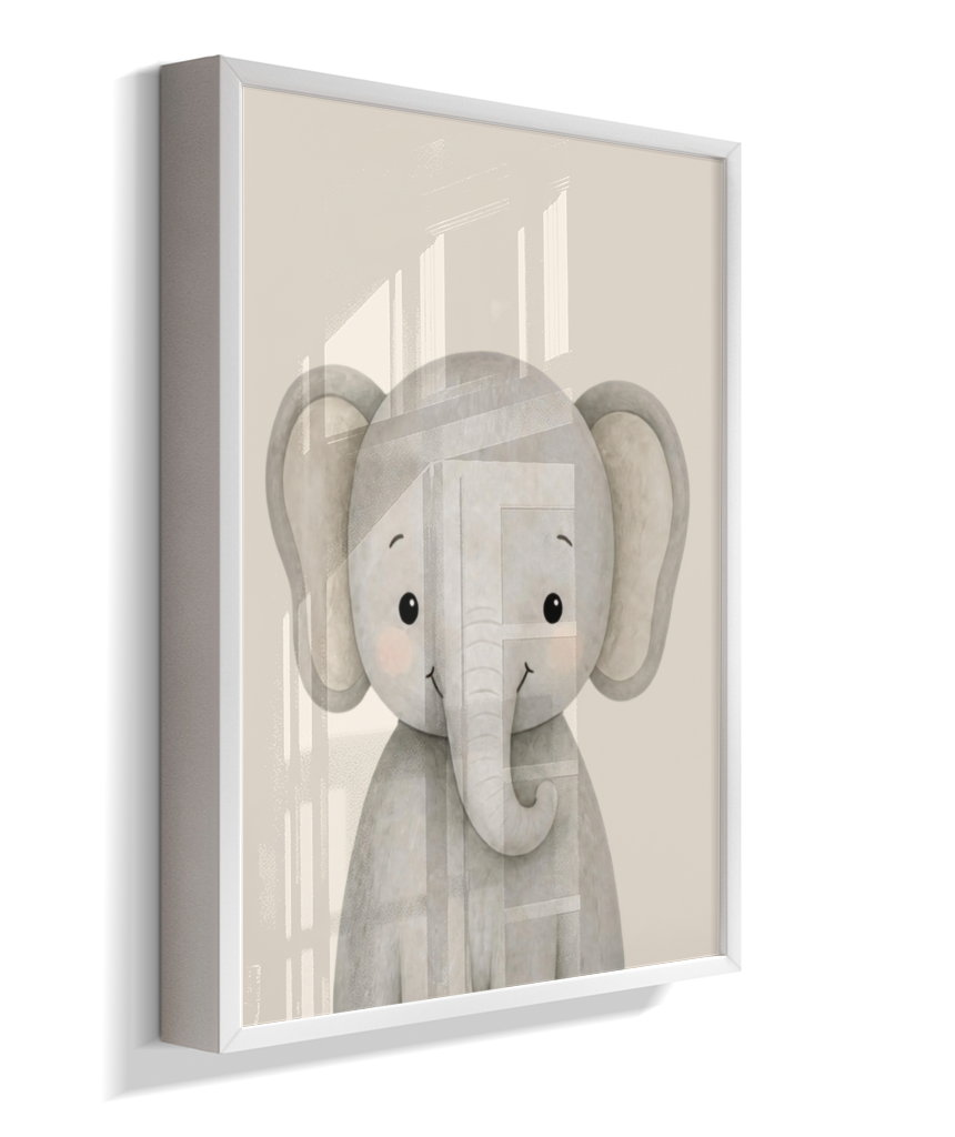 Elefante perfil (fundo neutro)