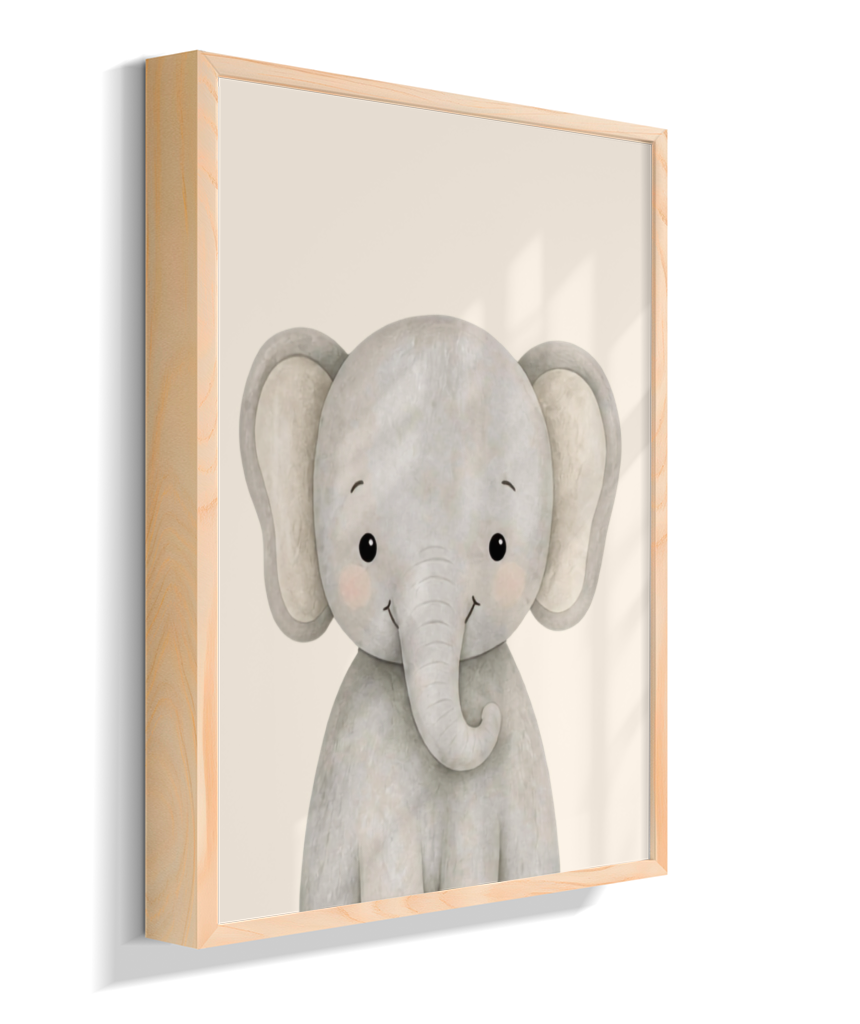 Elefante perfil (fundo neutro)