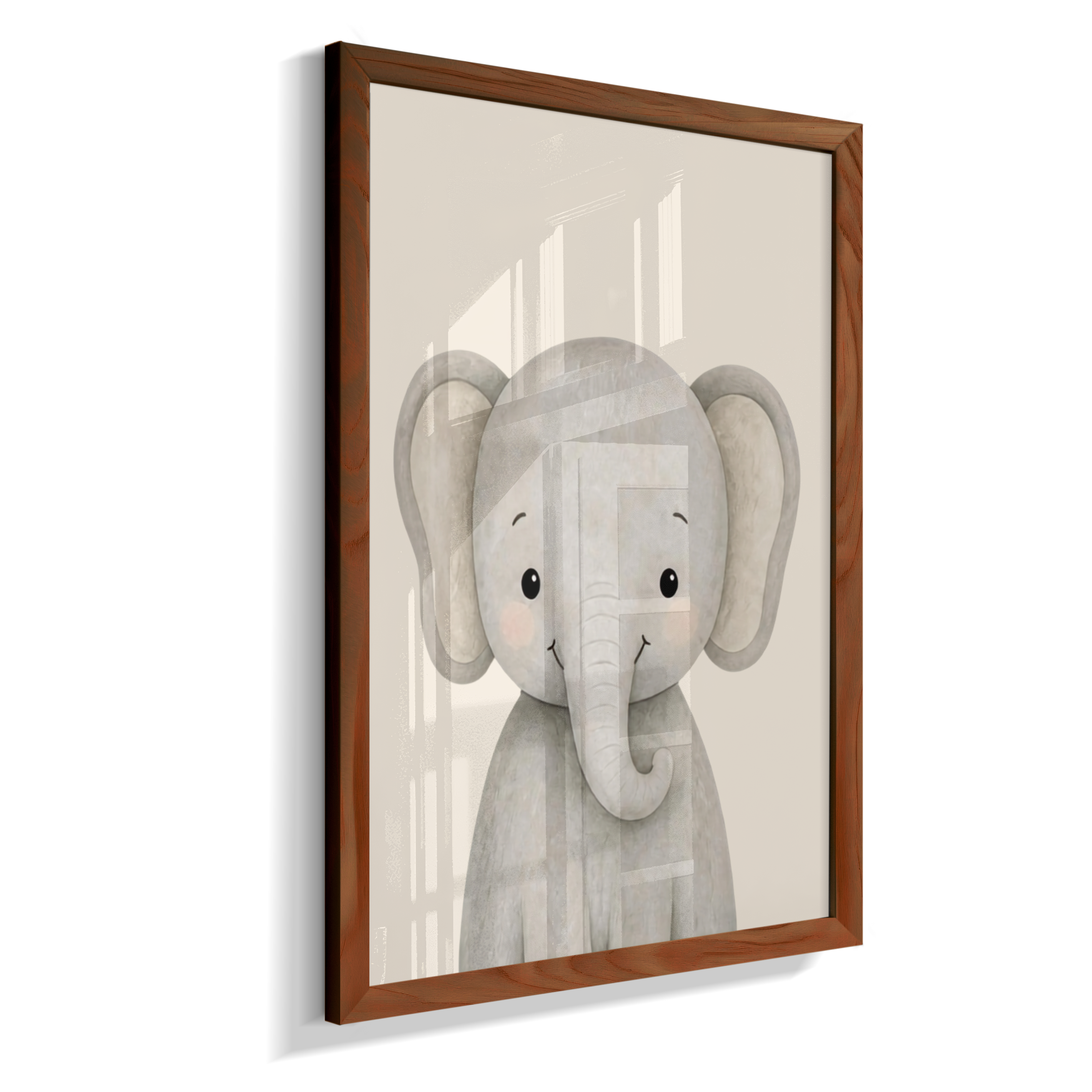 Elefante perfil (fundo neutro)
