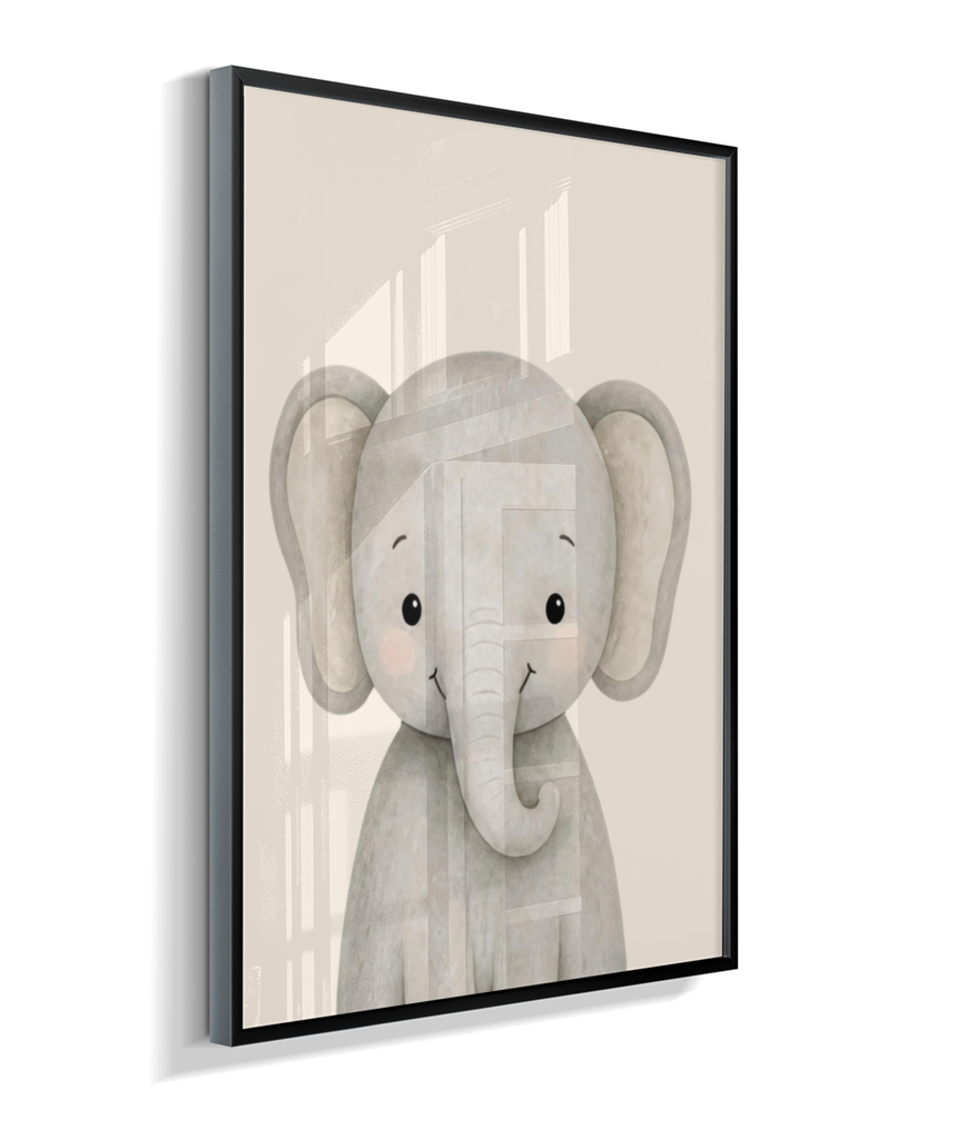 Elefante perfil (fundo neutro)