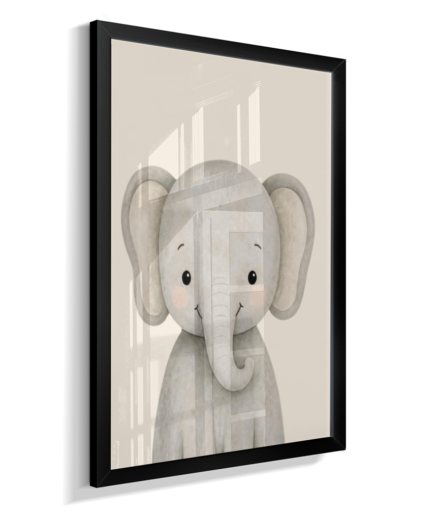 Elefante perfil (fundo neutro)