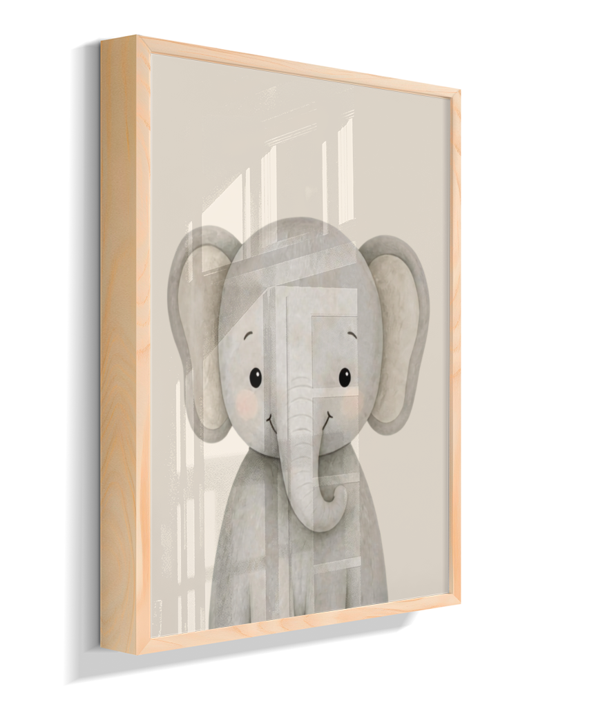 Elefante perfil (fundo neutro)