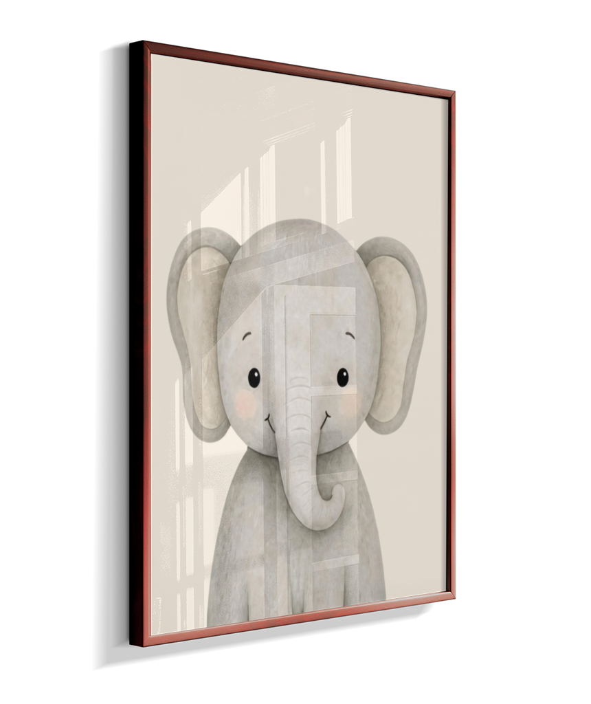 Elefante perfil (fundo neutro)
