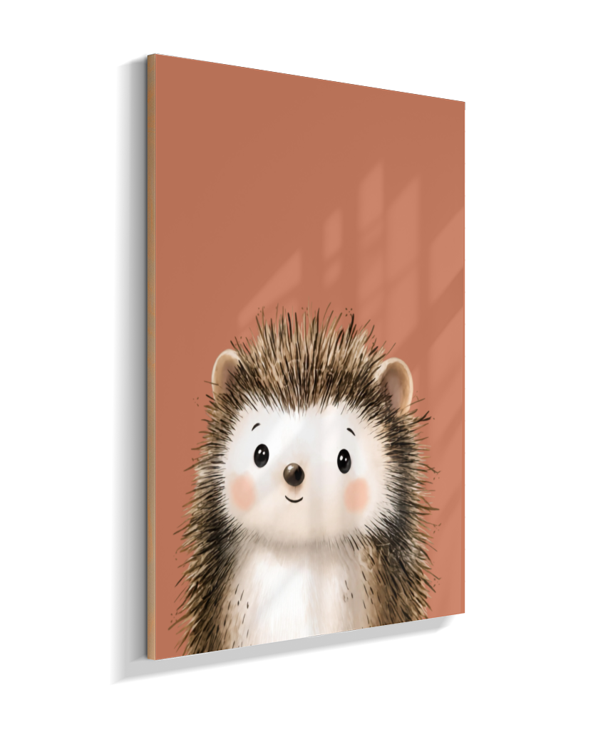 Porco espinho perfil (fundo rose)