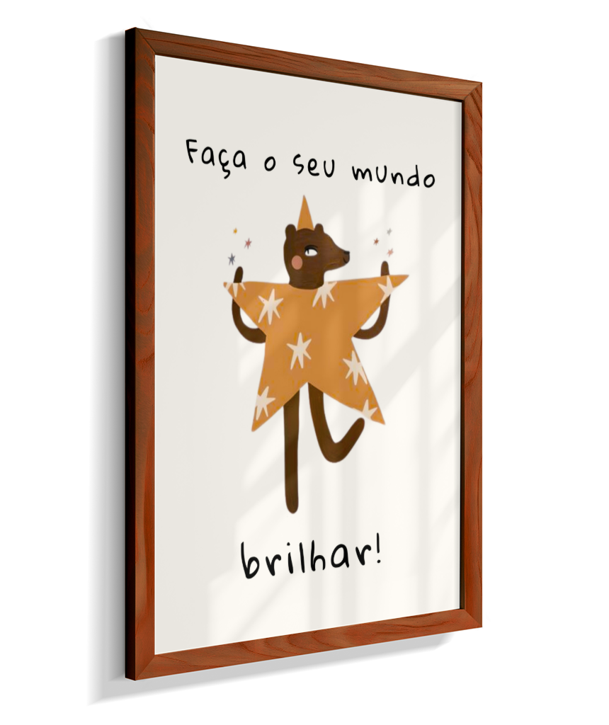 Faça o seu mundo brilhar (amigos lúdicos offwhite)