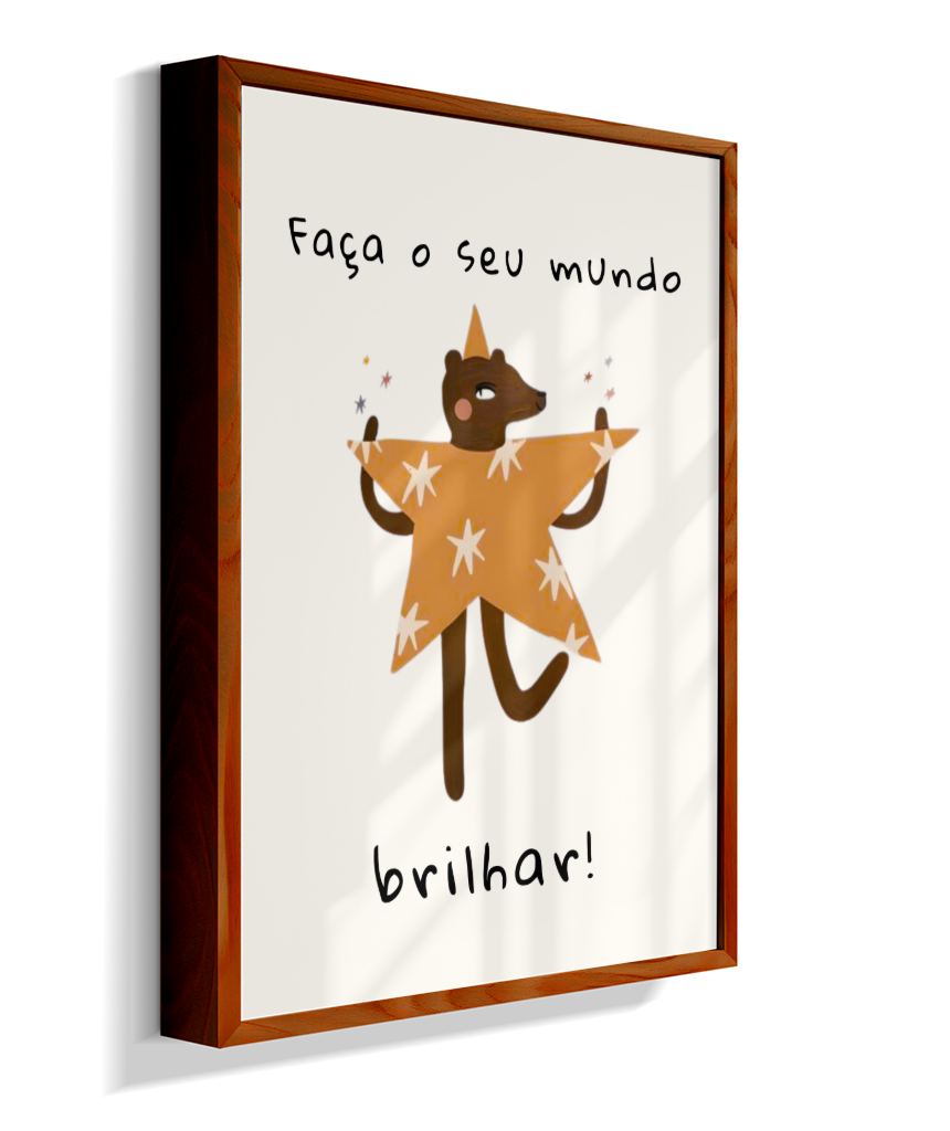 Faça o seu mundo brilhar (amigos lúdicos offwhite)
