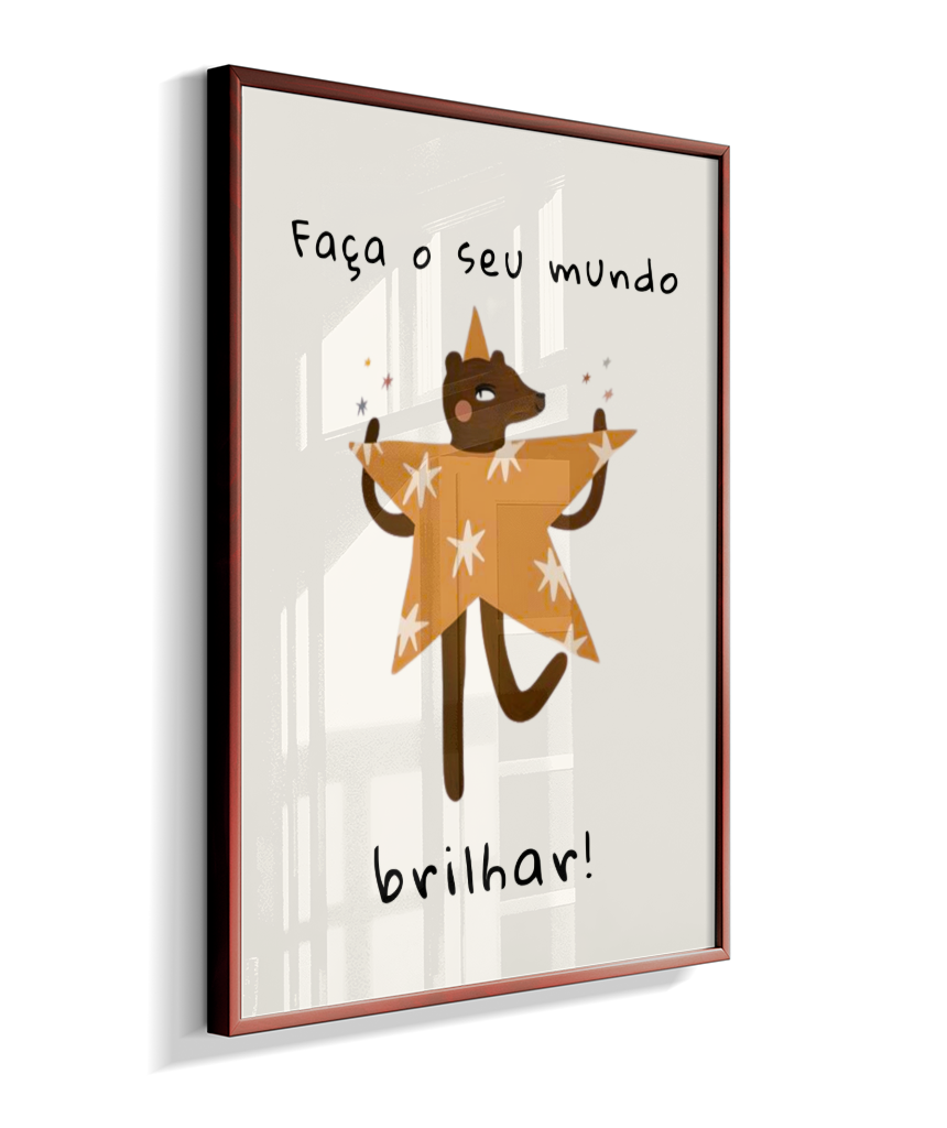 Faça o seu mundo brilhar (amigos lúdicos offwhite)