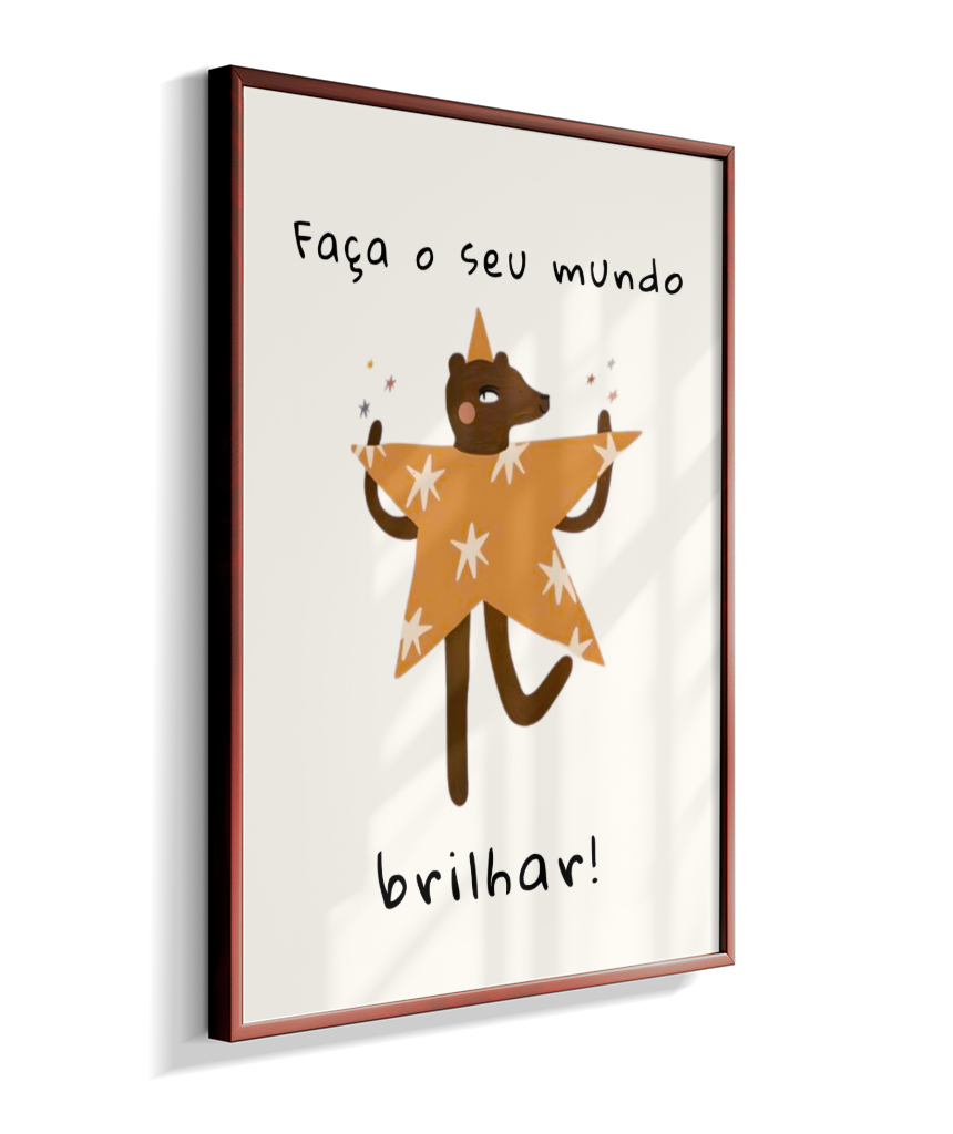 Faça o seu mundo brilhar (amigos lúdicos offwhite)