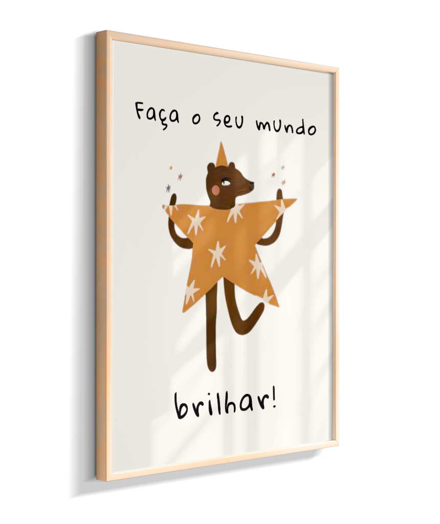 Faça o seu mundo brilhar (amigos lúdicos offwhite)