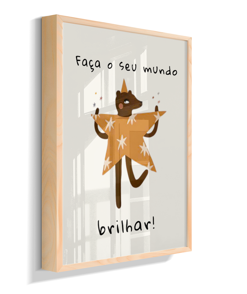 Faça o seu mundo brilhar (amigos lúdicos offwhite)