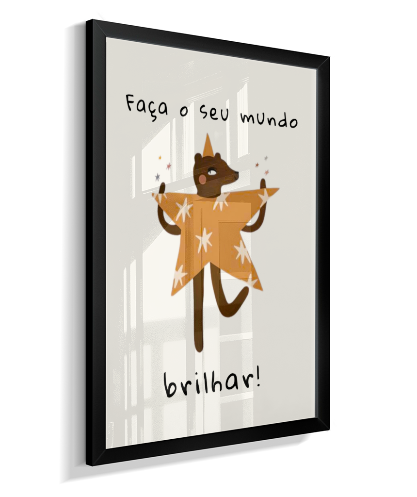 Faça o seu mundo brilhar (amigos lúdicos offwhite)